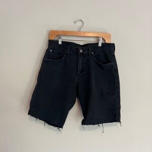 Agave denim black shorts